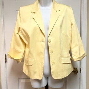 Judith Hart Hot Yellow Blazer - Size 12 Petite